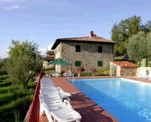 Querciolaia located in Pergine Valdarno, Tuscany, Italy sleeps 12 in 6 bedrooms.