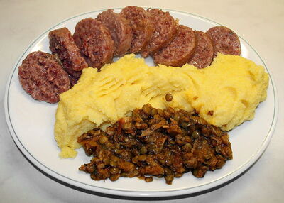 Cotechino traditional new year dish