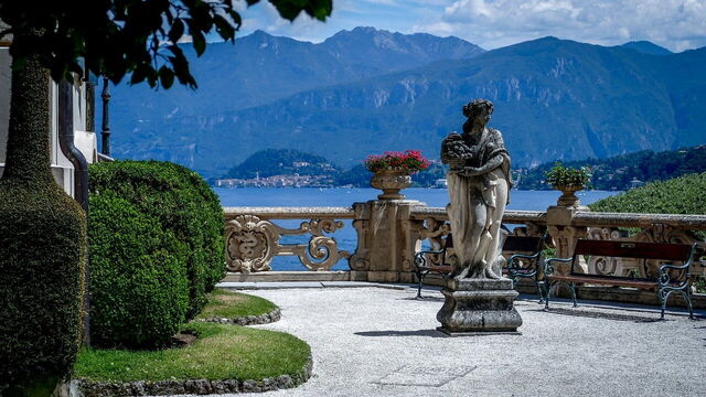 Gardens overlooking Lake Como
