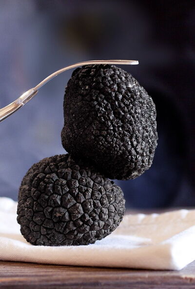 A plate of truffles