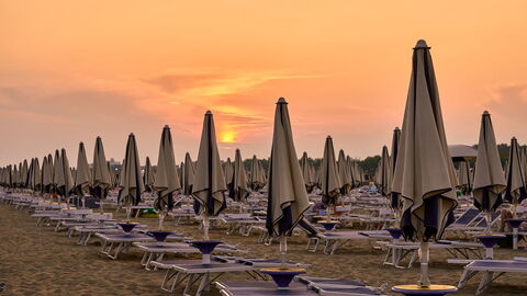 A beach in Bibione