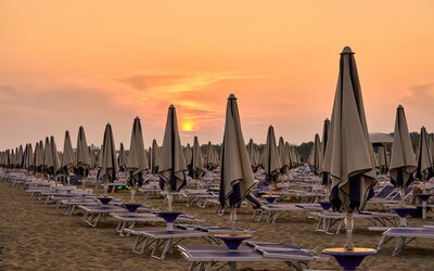 A beach in Bibione