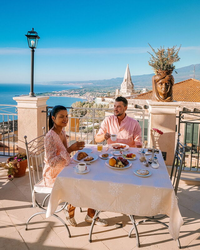 Breakfast in Taormina