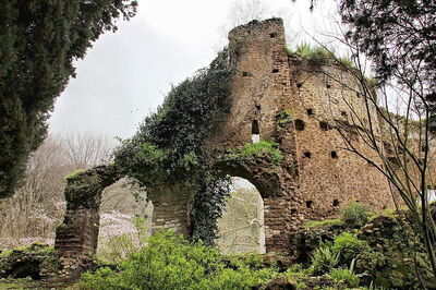 Ruins of church of Santa Maria Maggiore at Ninfa