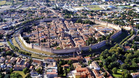 View of cittadella walls
