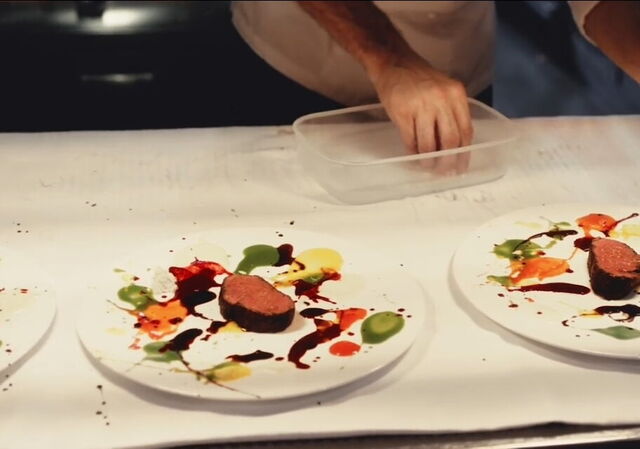 In the kitchen