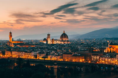 Florence at Nightfall