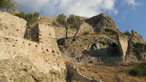 The mountain-top castle at Galtelli