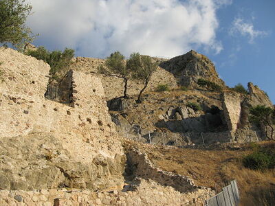 The mountain-top castle at Galtelli
