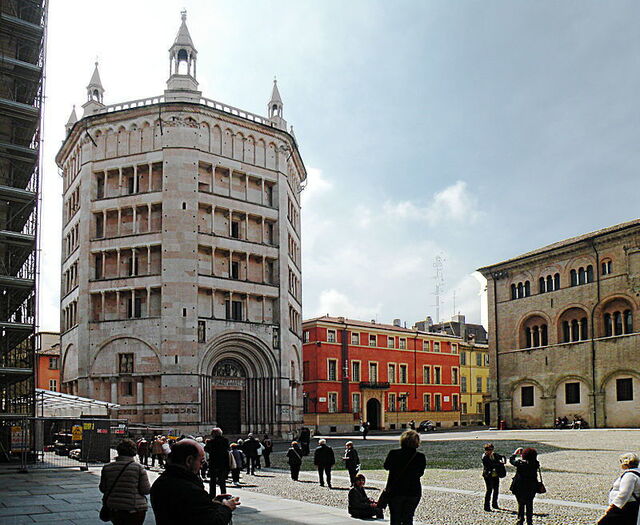 Parma Baptistery, Exterior