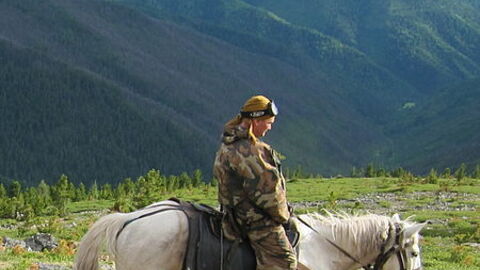Horseriding in the mountains