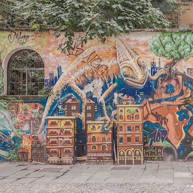 Street art in Milan