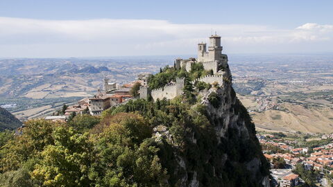 Castle and views at San Marino