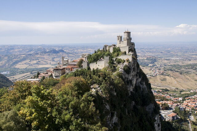 Castle and views at San Marino