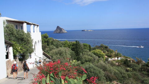 A town view on Panarea