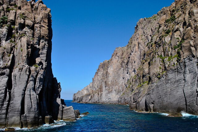 Rock formations on the coast of Panarea