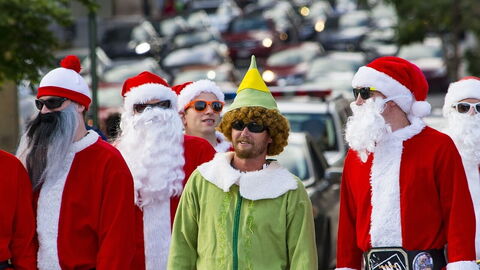 A Bunch of Santas