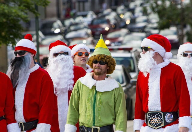 A Bunch of Santas