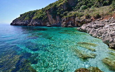 Clear water of Lo Zingaro Nature Reserve