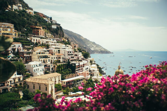 Flowers along the Amalfi Coast