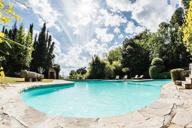 Castello Borgia, pool