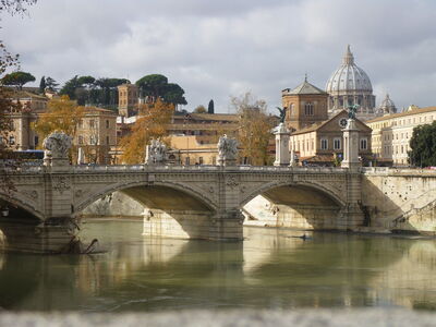By the Tiber in Rome