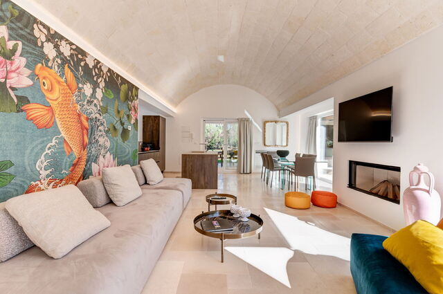 Trullo Brenda, living room