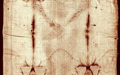 front of turin shroud