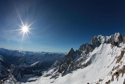 high altitude slopes in courmayeur