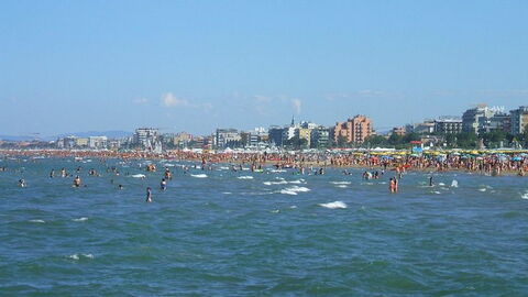 View of Rimini seaside