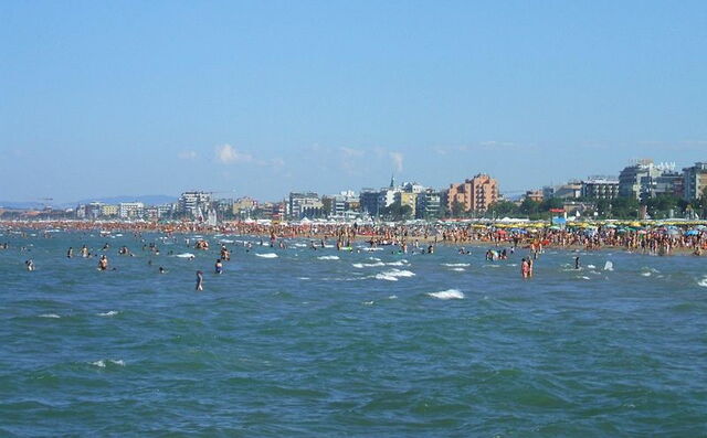 View of Rimini seaside