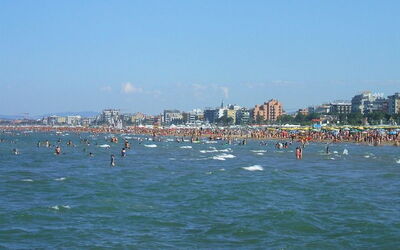 View of Rimini seaside