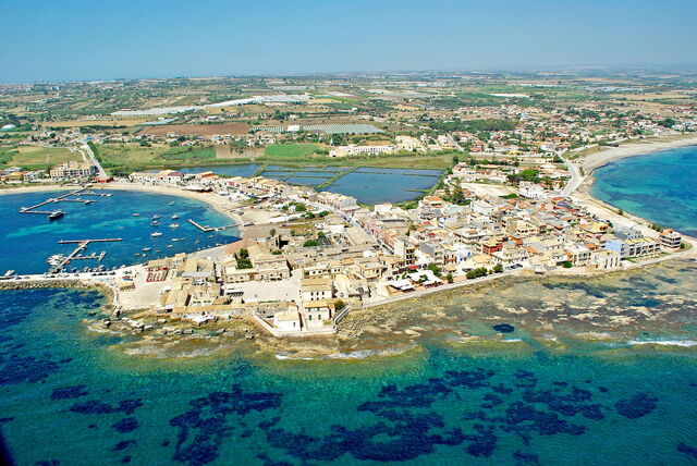 Coastline around Marzamemi