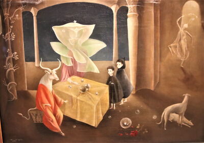 Leonora Carrington. And then we saw the daughter of the Minotaur