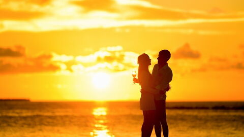 A couple on the beach