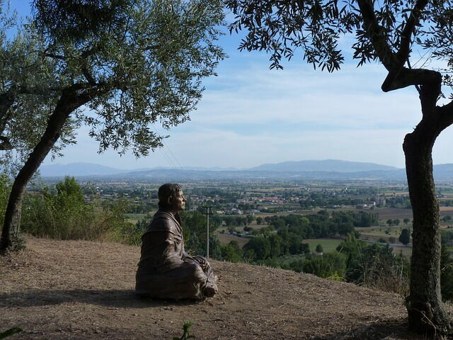 St. Francis statue in Assisi