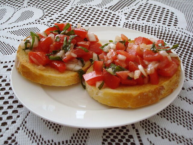Delicious bruschetta