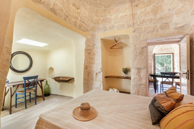 Trulli di Grieco, bedroom