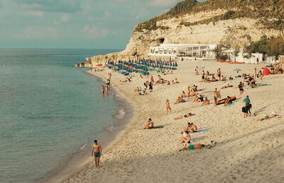 On the beach in Tropea