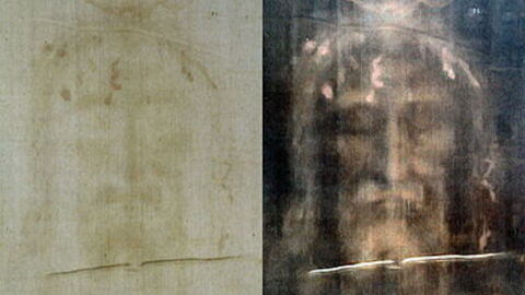 Positive and Negative photos of the Turin Shroud