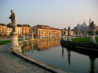 View of Prato della valle canal