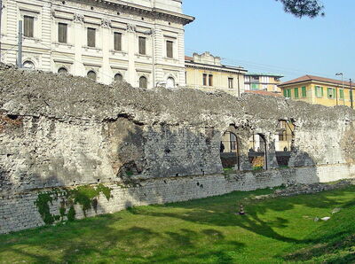Outer wall of Roman amphitheatre
