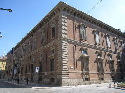 View of Brera art gallery