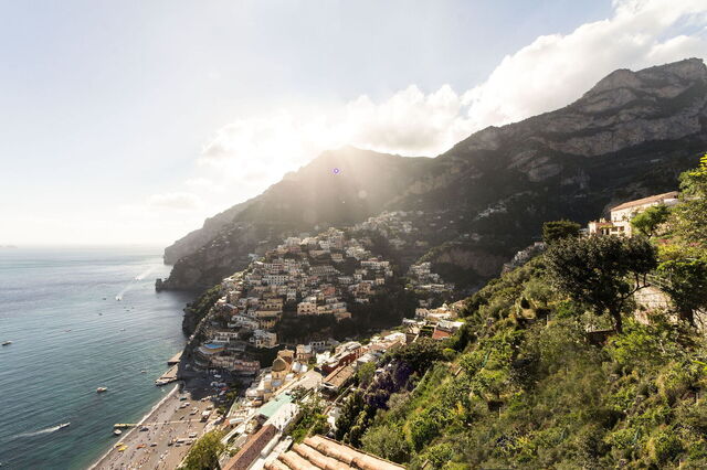 Views of Positano from Villa Positano