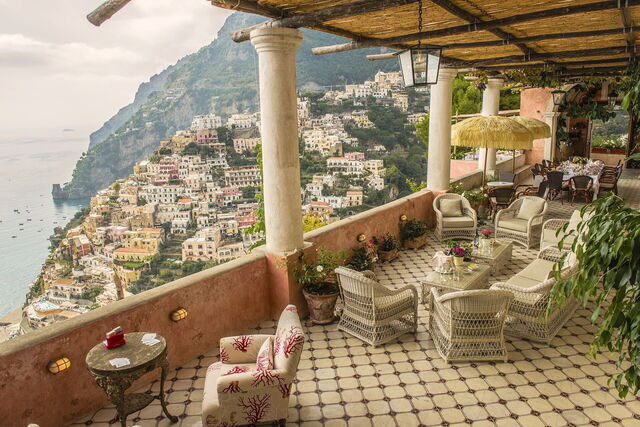 Villa Positano, terrace views
