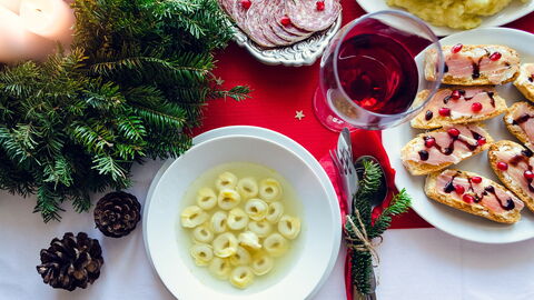 Christmas dinner in Italy