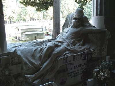A Pieta in Staglieno Cemetery