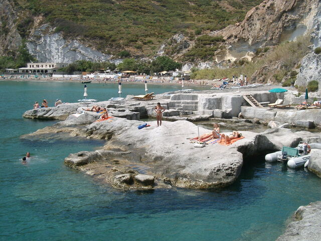 Beach on one of the Pontine Islands