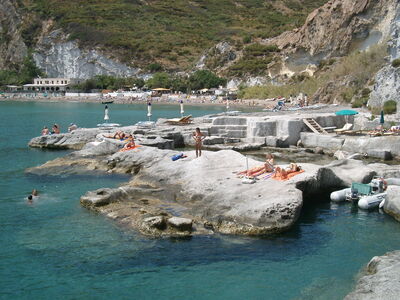Beach on one of the Pontine Islands