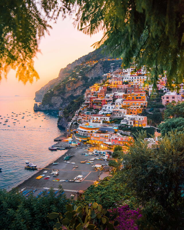 Sunset on the Amalfi Coast